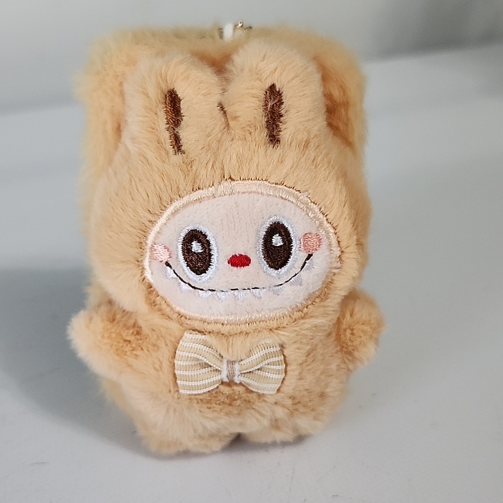 Labubu Inspired Plush Bag Charm Compact Mirror - Picture 2 of 5